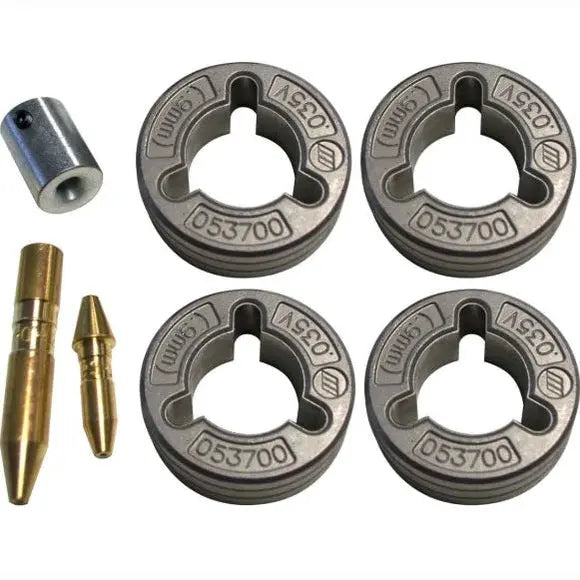 Juego de Rodillos de Arrastre 0.035" V-Groove para Alimentador MIG de 4 Rodillos CM INDUSTRIES