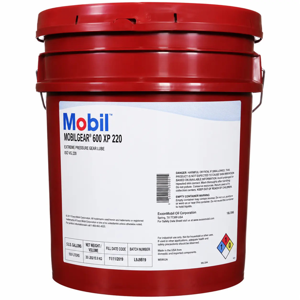 Aceite Mobil 600 XP 150 P/Engranes RLC