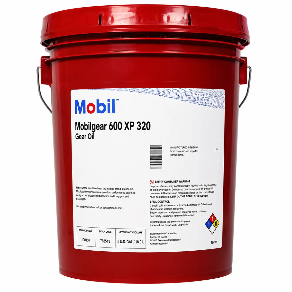 Aceite Mobil 600 XP 320 PARA ENGRANES cubeta RLC