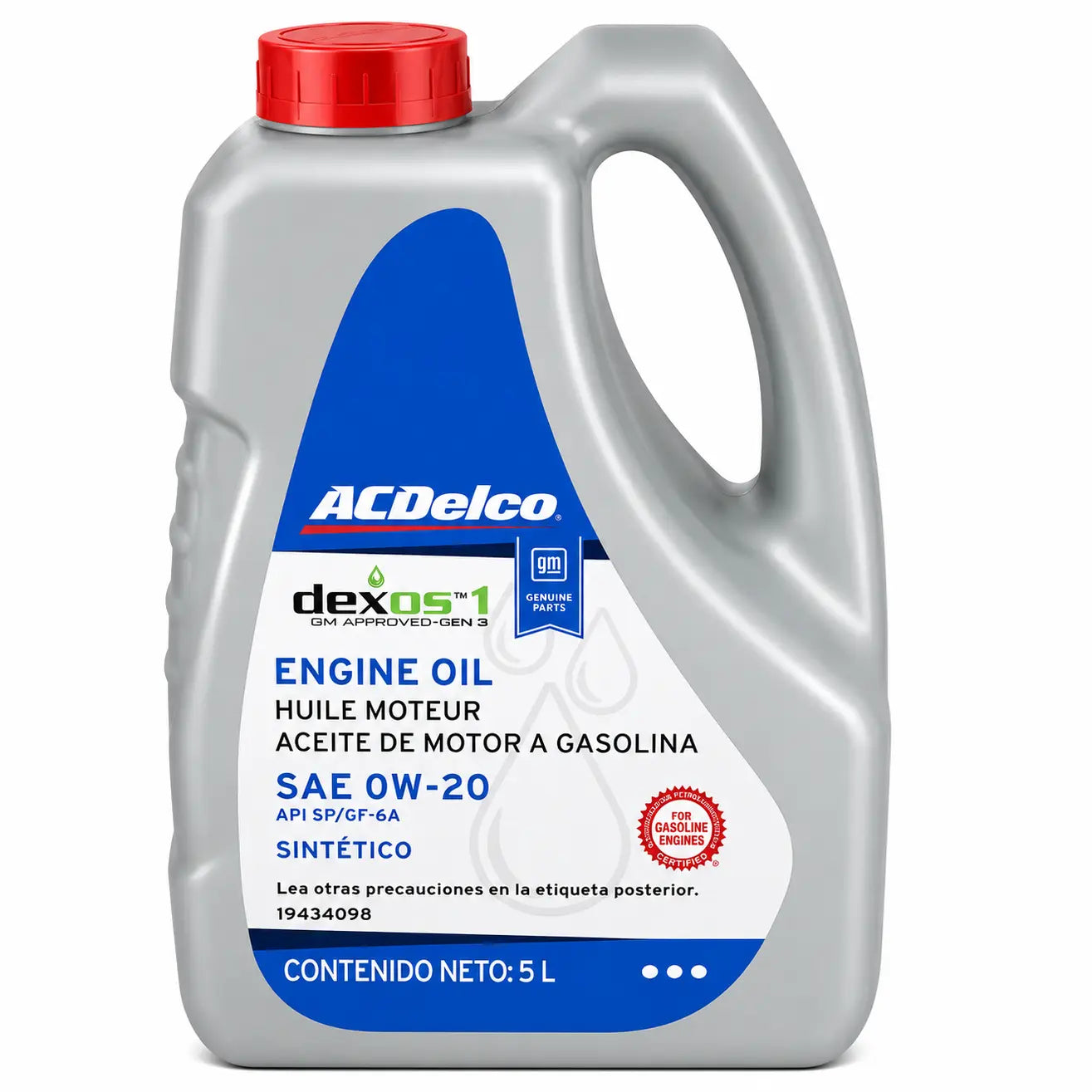 Aceite AC DELCO Sintetico 0W20 Galon RLC