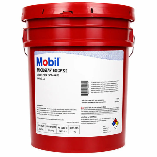 Aceite Mobil 600 XP 220 PARA ENGRANES cubeta RLC