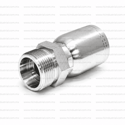 Conector DIN Métrico L 24° 30 mm Macho x 3/4" - Recto 1 Pieza SAE 100R1/R2