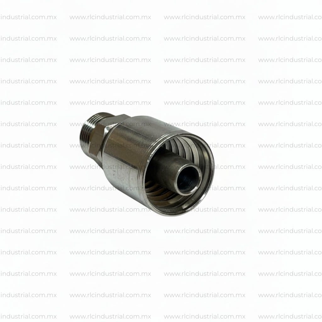 Conector ORFS 1/2" Macho 13/16"-16 x 1/2" - Recto 1 Pieza SAE 100R1/R2