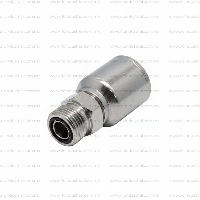 Conector ORFS 1/2" Macho 13/16"-16 x 1/2" - Recto 1 Pieza SAE 100R1/R2
