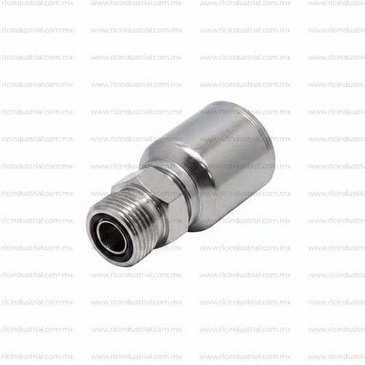 Conector ORFS ROSCA Macho 1/4" x Manguera 1/4" - Recto 1 Pieza SAE 100R1/R2