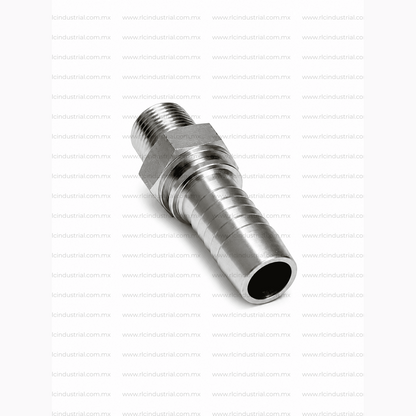 Conector NPT Macho 2" x 2" Recto – Tipo 2 Piezas Sin Férula SAE 100R1/R2