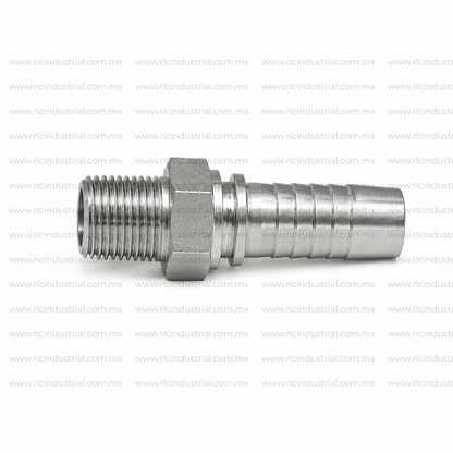 Conector NPT Macho 2" x 2" Recto – Tipo 2 Piezas Sin Férula SAE 100R1/R2