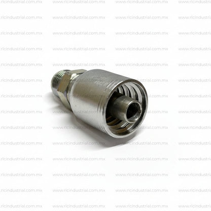 Conector JIC 37° 1/2" Macho 3/4"-16 x 1/2" - Recto 1 Pieza SAE 100R1/R2