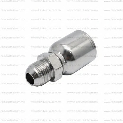 Conector JIC 37° 1/2" Macho 3/4"-16 x 1/2" - Recto 1 Pieza SAE 100R1/R2
