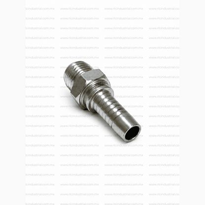 Conector JIC 37° Macho 5/8" x 5/8" Recto – Tipo 2 Piezas Sin Férula SAE 100R1/R2