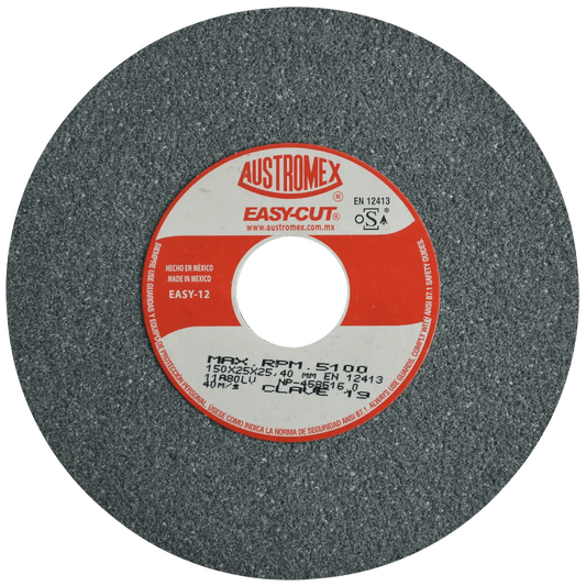 Rueda Abrasiva para esmerilar y afilar todo tipo de acero, hierro forjado, etc. de 150 x 25 x 25.4 mm Pro Weld Industrial