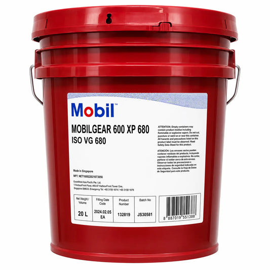 Aceite Mobil 600 XP 680 PARA ENGRANES cubeta RLC