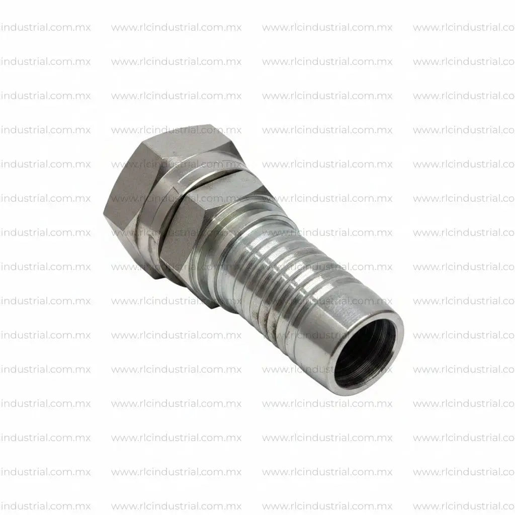 Conector NPSM Hembra Cono 60° 1-1/4" x 1-1/4" Recto – Tipo 2 Piezas Sin Férula SAE 100R1/R2 RLC