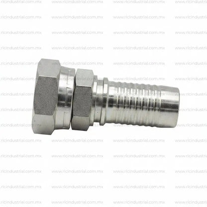 Conector NPSM Hembra Cono 60° 1-1/4" x 1-1/4" Recto – Tipo 2 Piezas Sin Férula SAE 100R1/R2 RLC