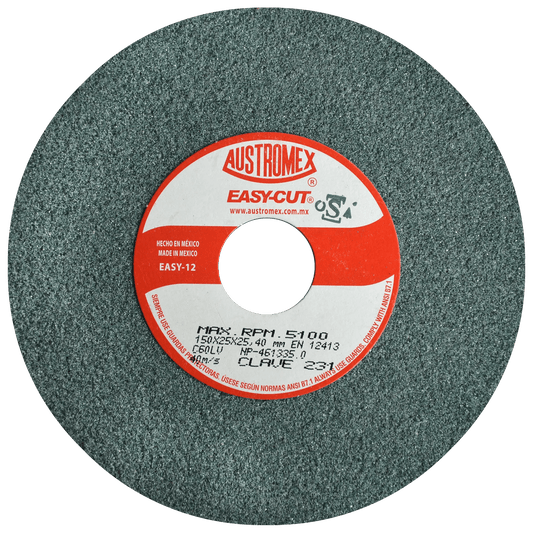 Rueda Abrasiva para esmerilar y afilar herramientas de corte de carburo de tungsteno de 150 x 25 x 25.4 mm Pro Weld Industrial