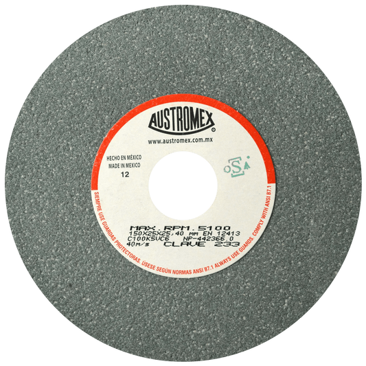 Rueda Abrasiva para esmerilar y afilar herramientas de corte de carburo de tungsteno y cementados de 150 x 25 x 25.40 mm Pro Weld Industrial