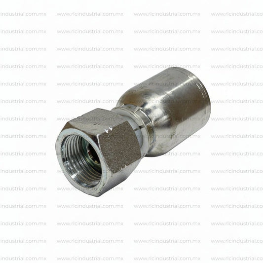 Conector ORFS ROSCA Hembra 1/4" x Manguera 1/4" - Recto 1 Pieza SAE 100R1/R2