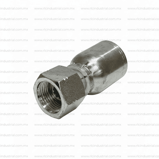 Conector ORFS ROSCA Hembra 5/8" x Manguera 5/8" - Recto 1 Pieza SAE 100R1/R2