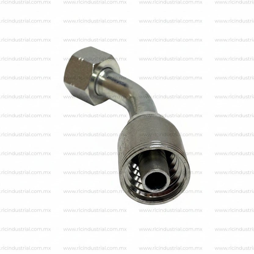 Conector ORFS 1-1/2" Hembra 2"-12 - x 1-1/2" - Codo 45° 1 Pieza SAE 100R1/R2