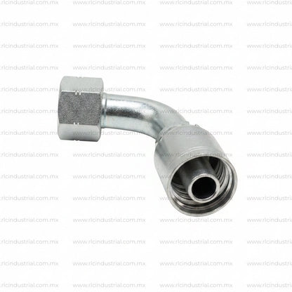 Conector ORFS 1-1/2" Hembra 2"-12 x 1-1/2" - Codo 90° 1 Pieza SAE 100R1/R2