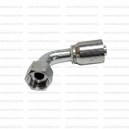 Conector ORFS 1-1/2" Hembra 2"-12 x 1-1/2" - Codo 90° 1 Pieza SAE 100R1/R2