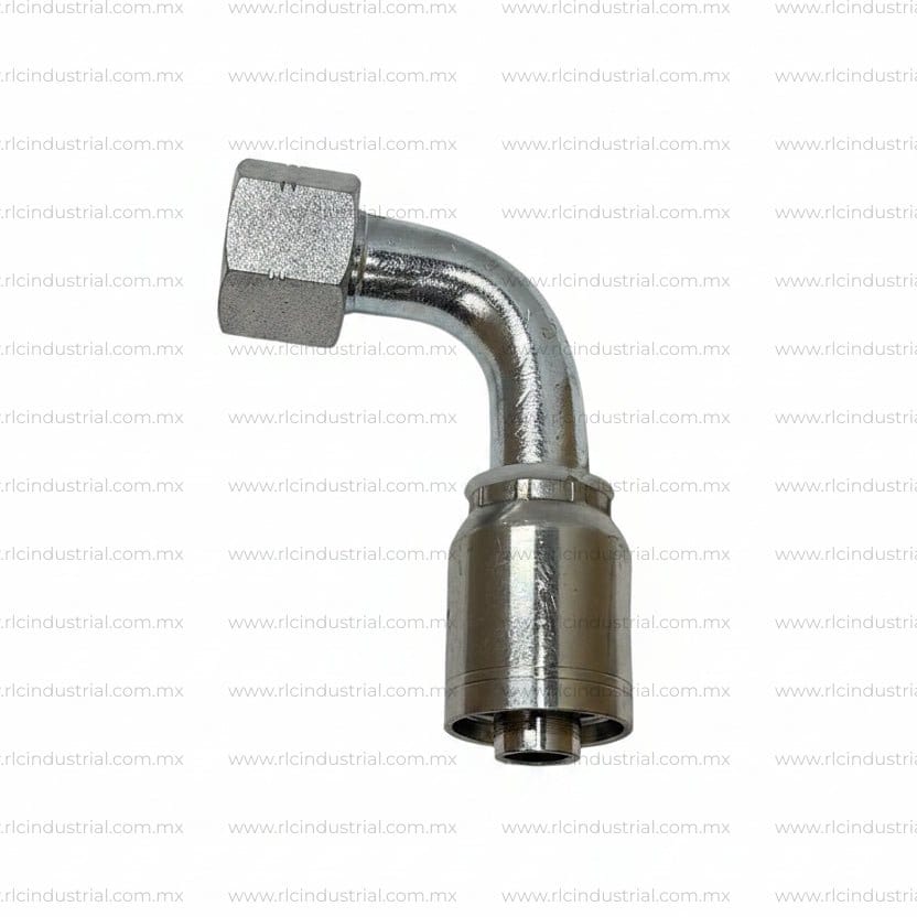Conector ORFS 1-1/2" Hembra 2"-12 x 1-1/2" - Codo 90° 1 Pieza SAE 100R1/R2