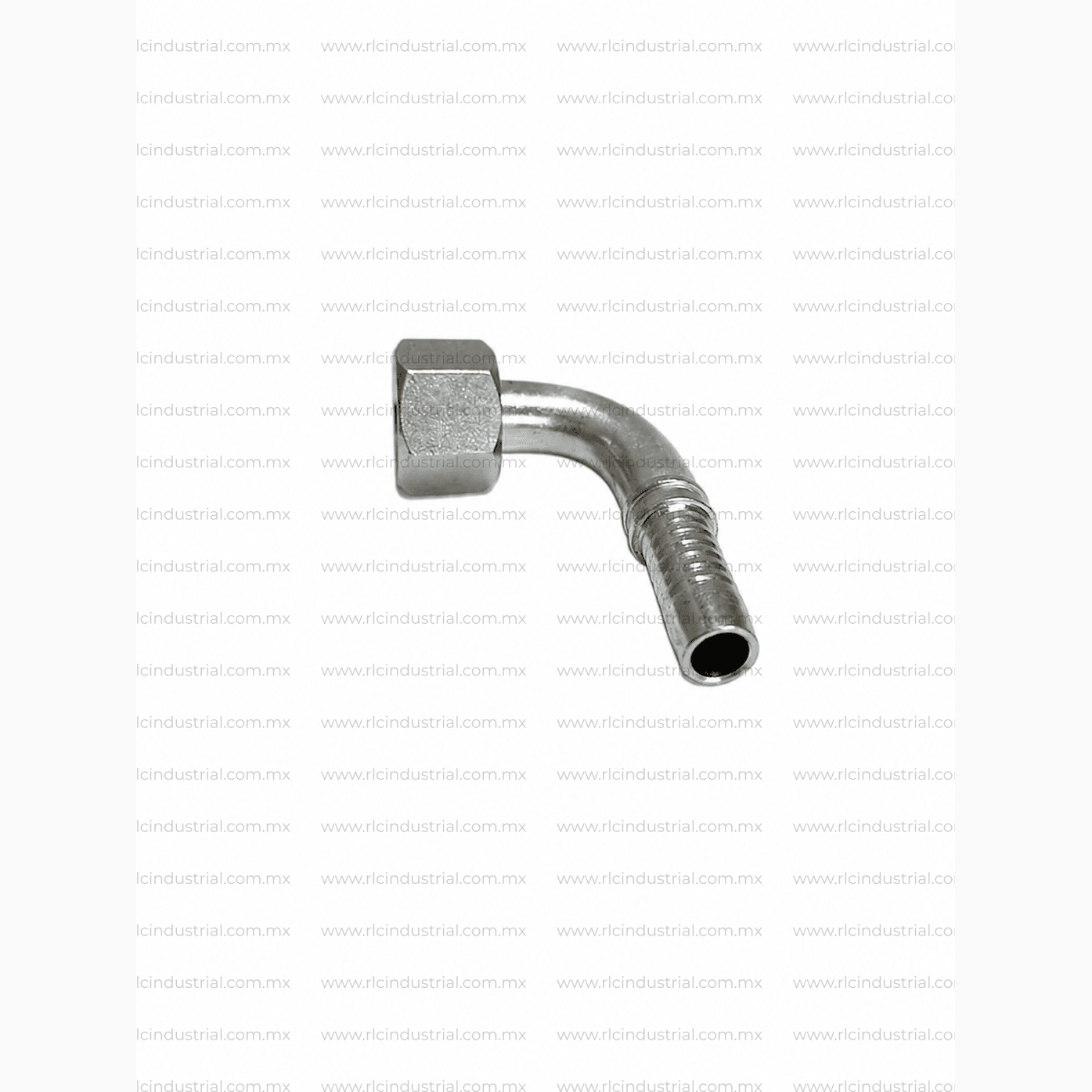 Conector ORFS Cara Plana Hembra 3/8" x 3/8" Codo 90° – Tipo 2 Piezas Sin Férula SAE 100R1/R2