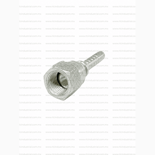 Conector JIC 37° Hembra 5/16" x 1/4" Recto – Tipo 2 Piezas Sin Férula SAE 100R1/R2