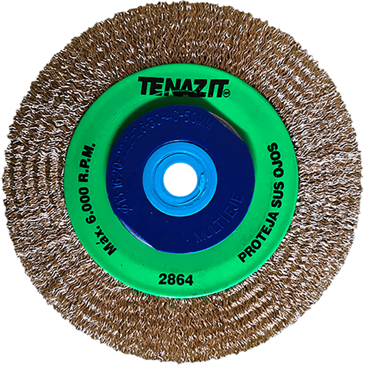 Cepillo circular ondulado de 150 x 0.30 x ME mm para limpieza de superficies met licas y remoci¢n de soldadura, pintura, corrosi¢n, fundici¢n y cualquier adherencia Pro Weld Industrial