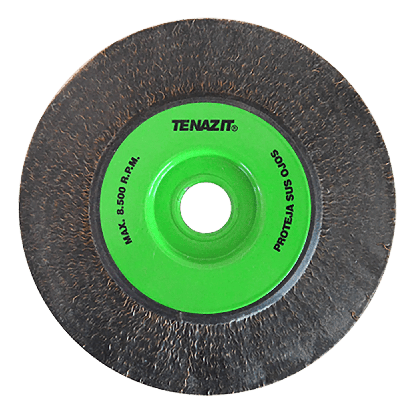 Cepillo circular ondulado encapsulado de 115 x 0.30 x 22.23 mm para limpieza pesada de superficies met licas y remoci¢n de soldadura, pintura, corrosi¢n en juntas y cuerdas de tuber¡a industrial Pro Weld Industrial