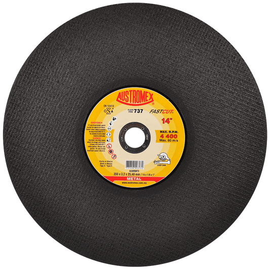 Disco abrasivo para corte de metal de 350 x 3.2 x 25.40 mm AUSTROMEX