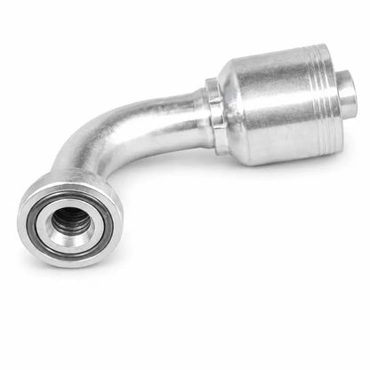 Conector Flange (SAE J518) 1/2" x 1/2" R12 4 Espirales - Codo 90° 1 Pieza RLC
