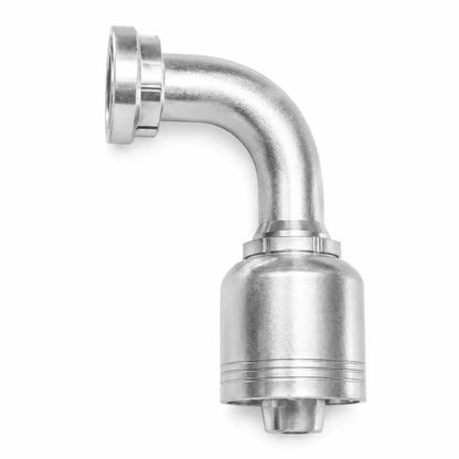 Conector Flange (SAE J518) 1/2" x 1/2" R12 4 Espirales - Codo 90° 1 Pieza RLC