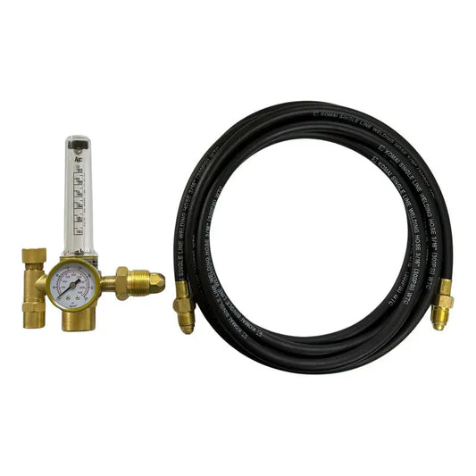 Kit Regulador Con Flujometro Para Gas Argon C/manguera 3 Mts Pro Weld Industrial