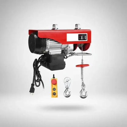 Polipasto Eléctrico De Carga De 300kg/600kg 12m 110v Rojo 2 PW INDUSTRIAL