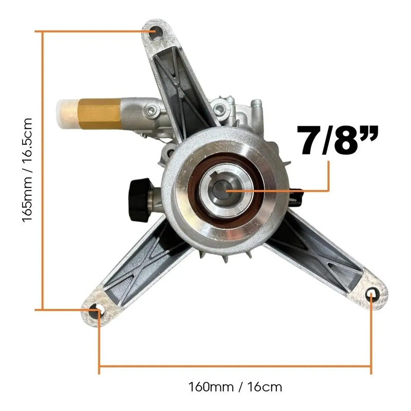 Bomba De Presion Para Hidrolavadora A Gasolina 2,700 Psi Plateado