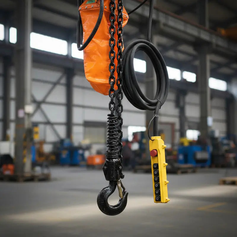 Polipasto Electrico De Cadena Con Trole 2t/6m 220/440v 3f Naranja 1 PW INDUSTRIAL