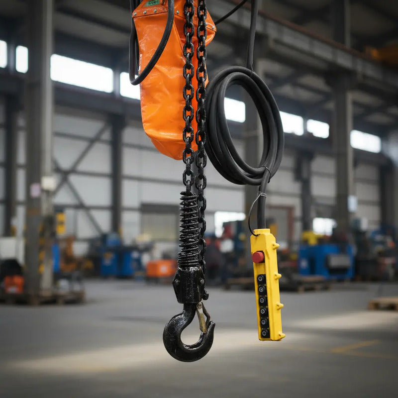 Polipasto Electrico De Cadena Con Trole 2t/6m 220/440v 3f Naranja 1