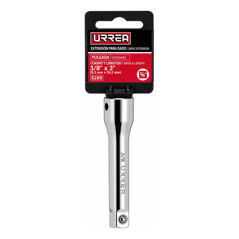 Extensión Para Dado Cuadro De3/8 , 3  Plateado