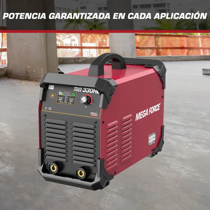 Soldadora Mega Force Inverter 330 Hd Lincoln Elect K69006-13 Rojo LINCOLN ELECTRIC