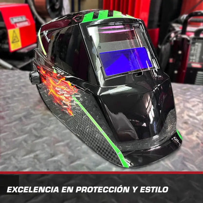 Careta Electrónica Lincoln Electric Red Force Mr Nitro Color Negro Pro Weld Industrial