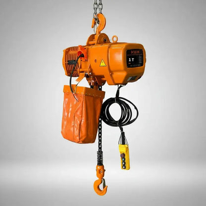 Polipasto Electrico De Cadena Con Gancho 1t/6m 220/440v 3f Naranja 1 PW INDUSTRIAL
