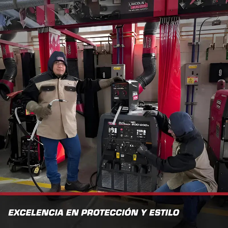 Capucha Soldador Mezclilla Lincoln Electric Azul Oscuro Grande LINCOLN ELECTRIC