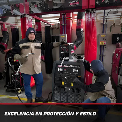 Capucha Soldador Mezclilla Lincoln Electric Azul Oscuro Grande LINCOLN ELECTRIC