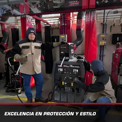 Capucha Soldador Mezclilla Lincoln Electric Azul Oscuro Grande LINCOLN ELECTRIC