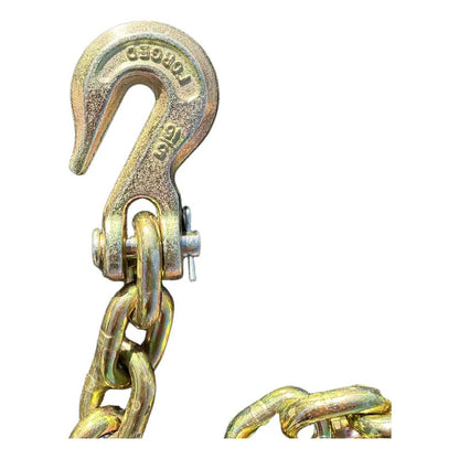 Cadena Con Ganchos 5/16  X 15 Pies Grado 80 Amarillo
