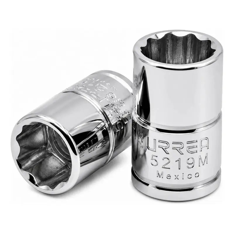 Dado Cuadro De 3/8 , 12 Puntas, Métrico, 19 Mm Plateado RLC INDUSTRIAL SUPPLY