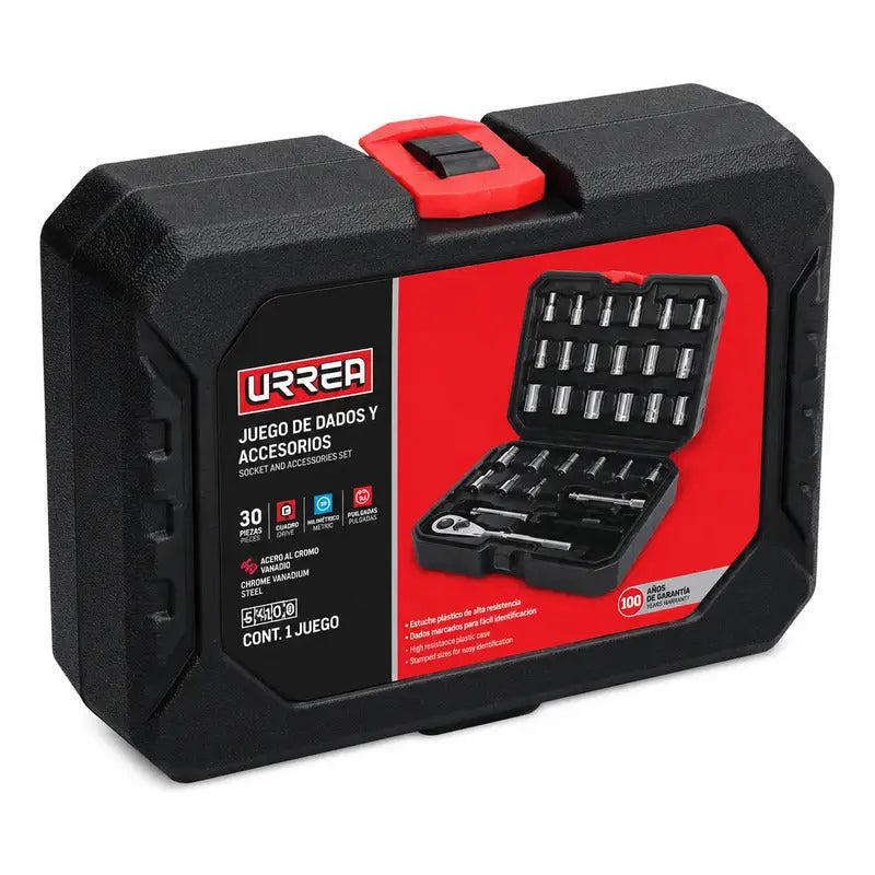Juego De Dados Y Accesorios 1/4  Combinado, 30 Piezas Plateado RLC INDUSTRIAL SUPPLY