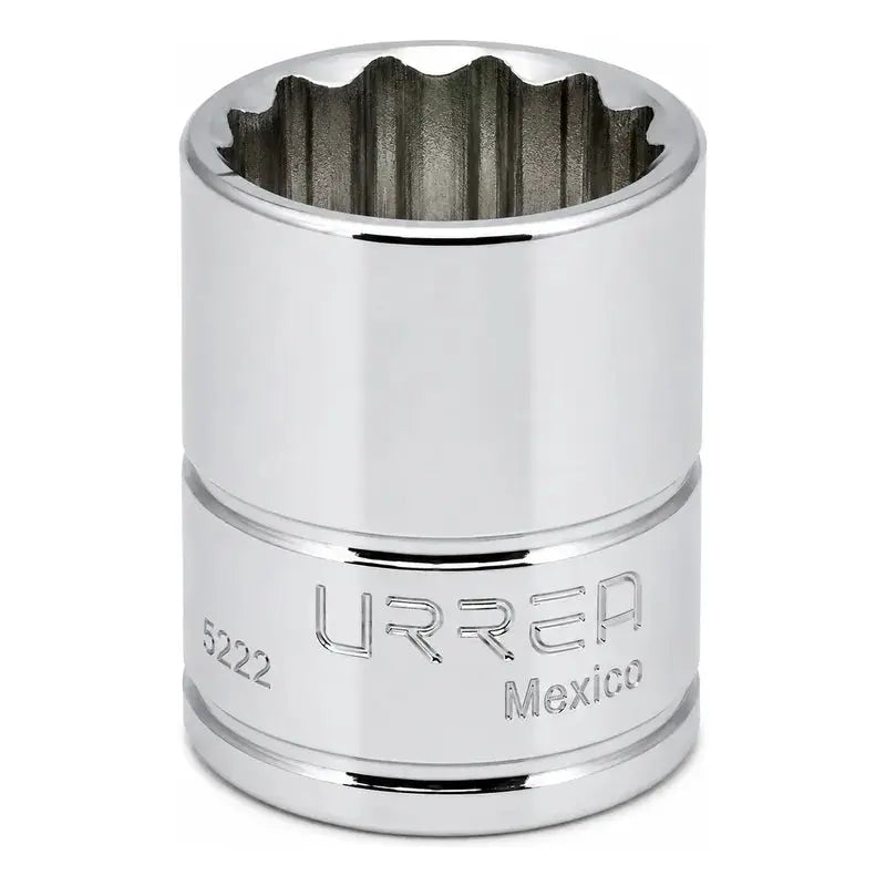 Dado Cuadro De 3/8 , 12 Puntas, En Pulgadas, 11/16  Plateado URREA