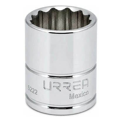 Dado Cuadro De 3/8 , 12 Puntas, En Pulgadas, 11/16  Plateado URREA